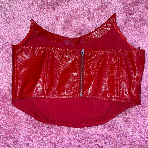 Red corset top - Picture 3 of 5